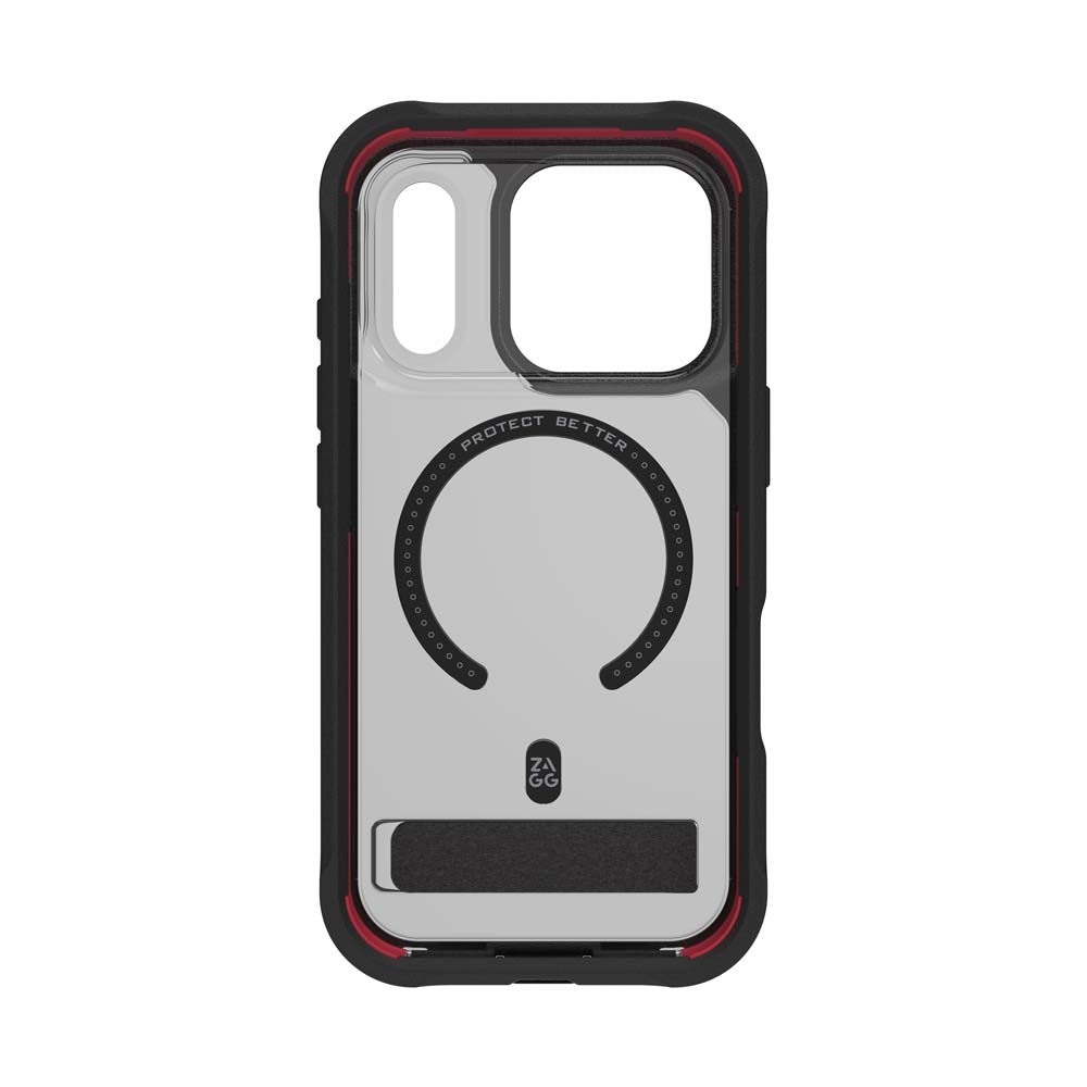 ZAGG Rainier Snap KickStand Case for iPhone 17 Pro - Smoke Black