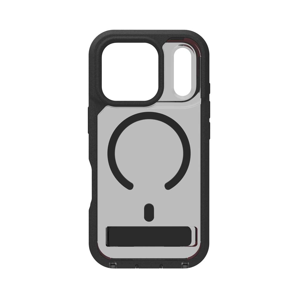 ZAGG Rainier Snap KickStand Case for iPhone 17 Pro - Smoke Black