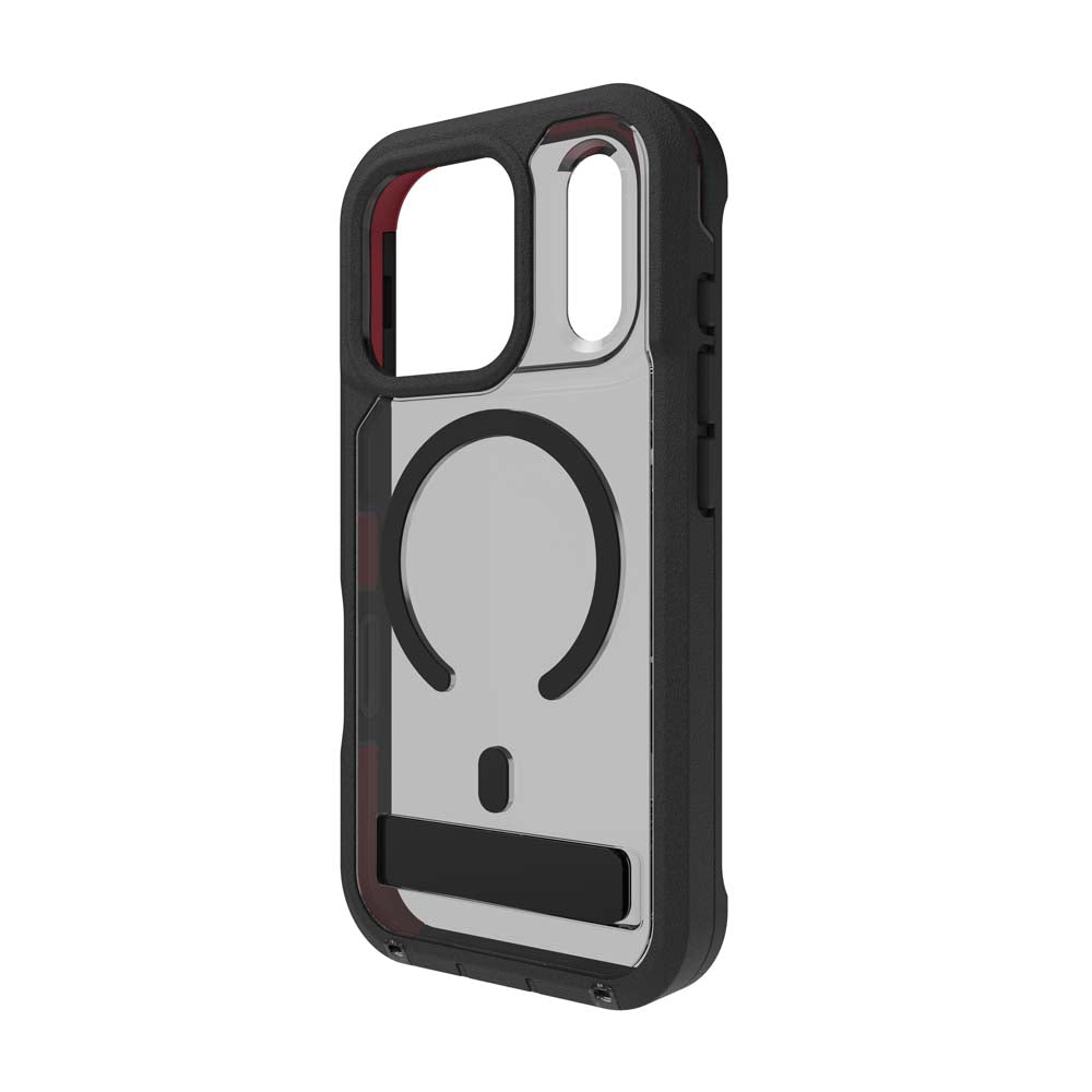 ZAGG Rainier Snap KickStand Case for iPhone 17 Pro - Smoke Black