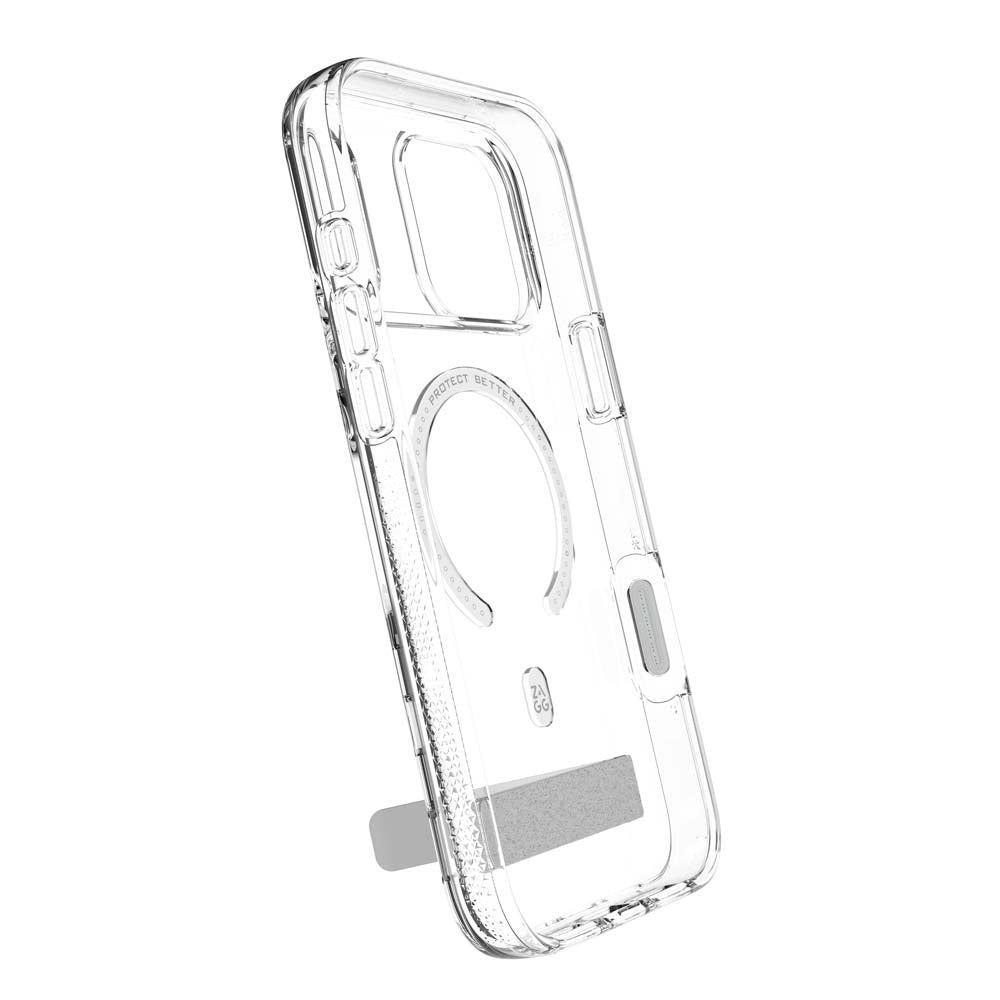 ZAGG Crystal Palace Snap KickStand Case for iPhone 17 Pro Max - Clear