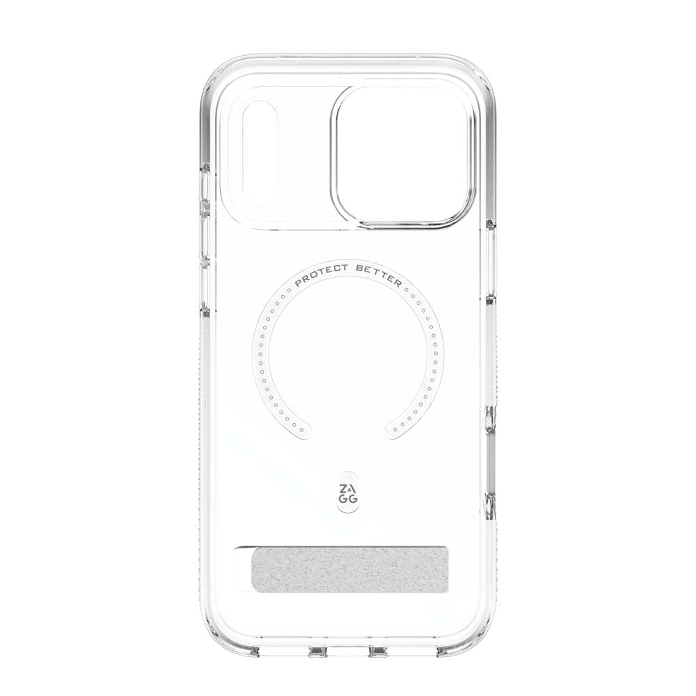 ZAGG Crystal Palace Snap KickStand Case for iPhone 17 Pro Max - Clear