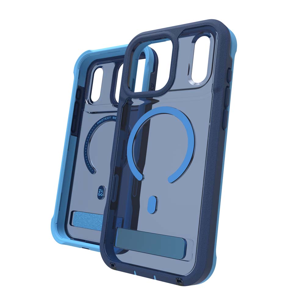 ZAGG Rainier Snap KickStand Case for iPhone 17 Pro Max - Cobalt Horizon