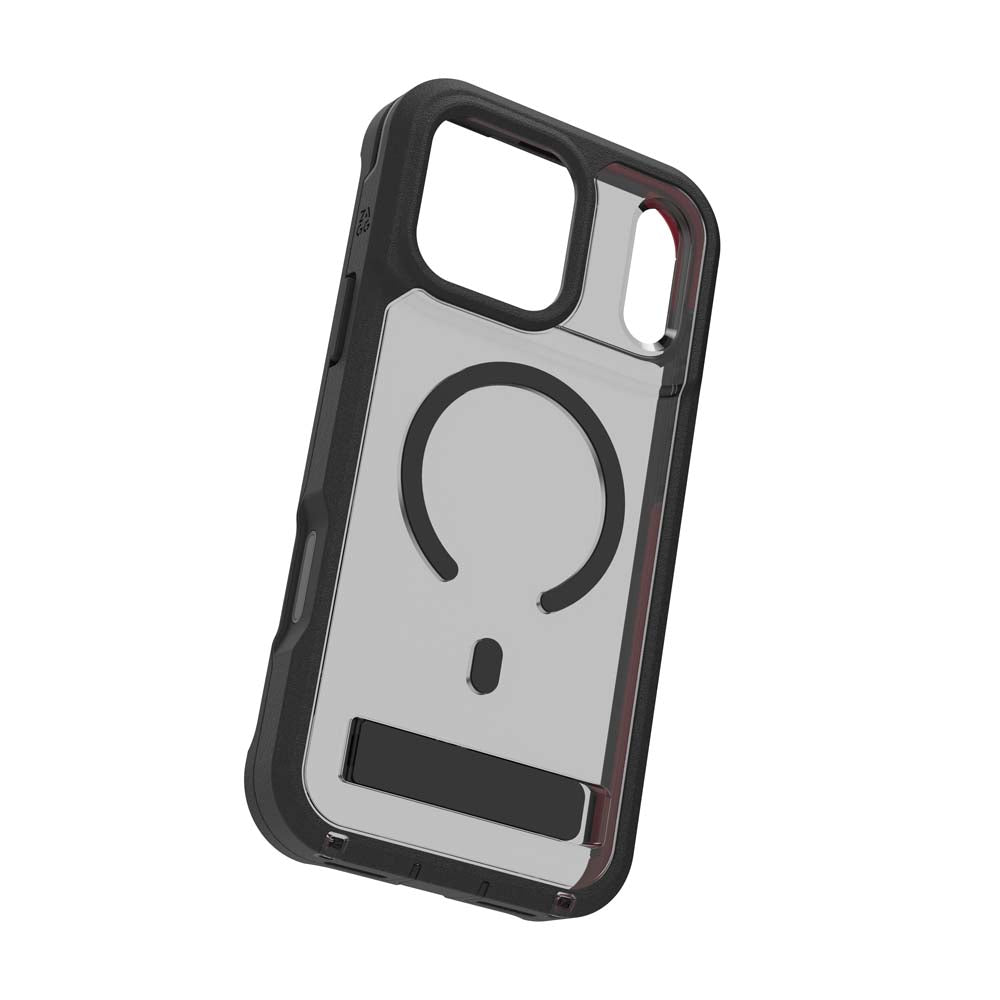 ZAGG Rainier Snap KickStand Case for iPhone 17 Pro Max - Smoke Black
