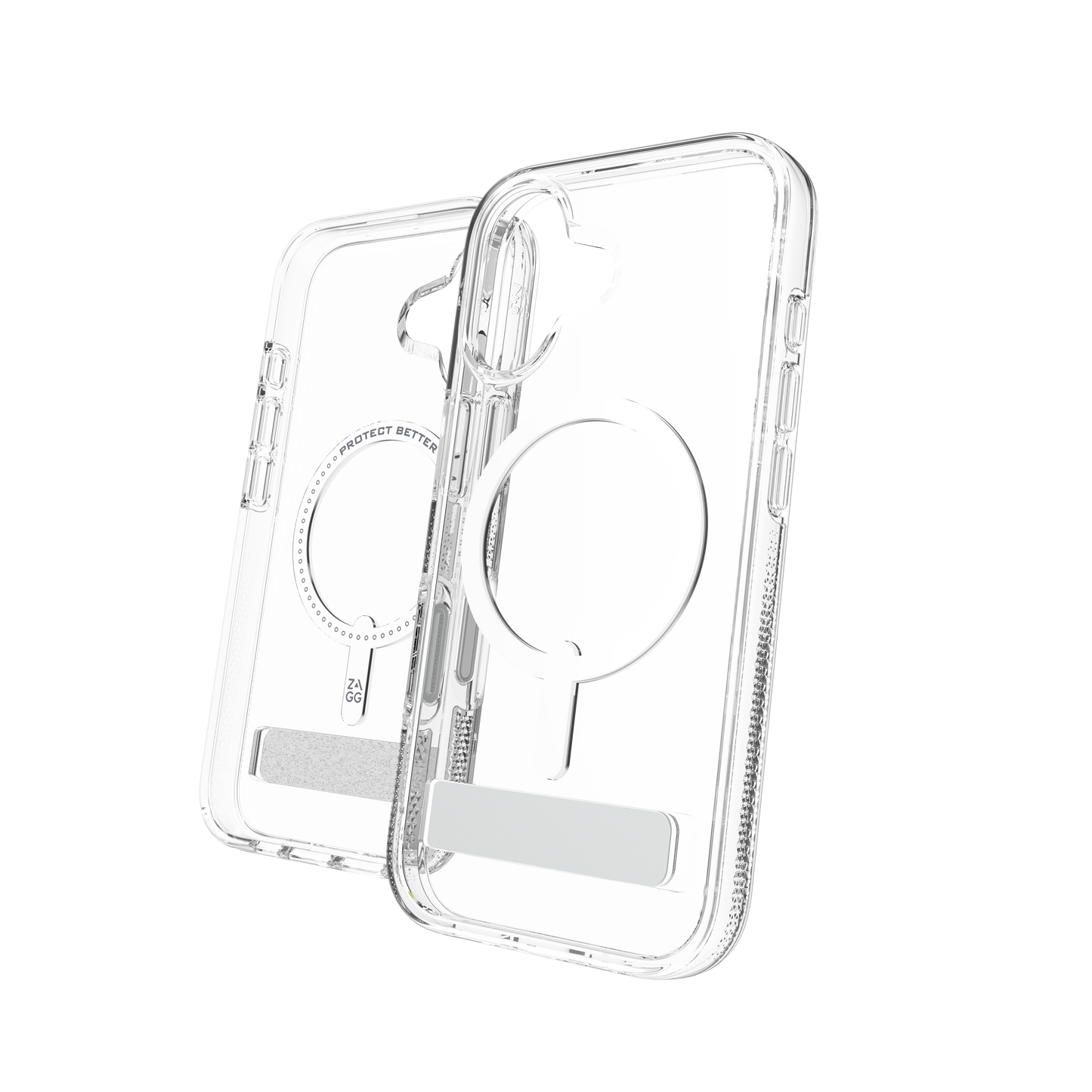 ZAGG Crystal Palace Snap KickStand Case for iPhone 17 - Clear
