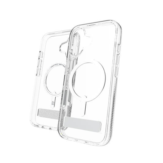 ZAGG Crystal Palace Snap KickStand Case for iPhone 17 - Clear