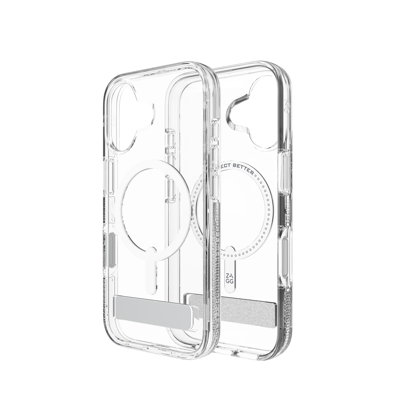 ZAGG Crystal Palace Snap KickStand Case for iPhone 17 - Clear