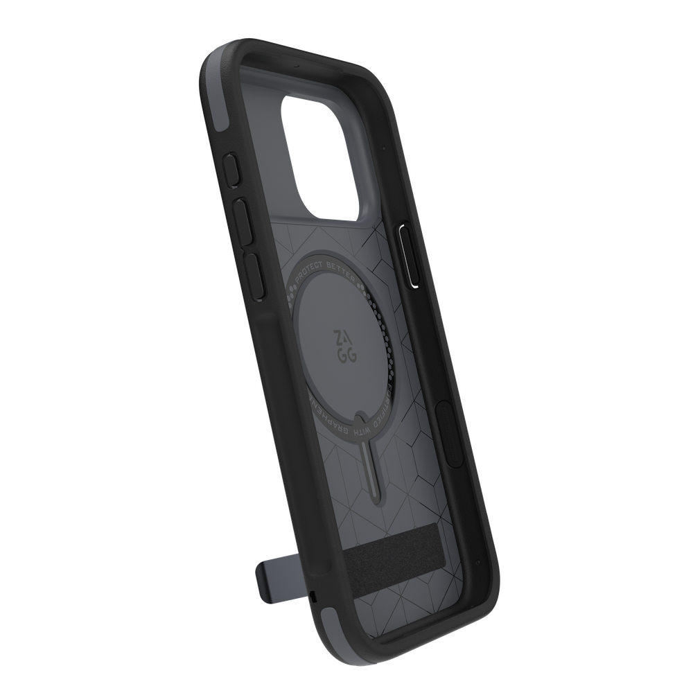 ZAGG Sedona Snap KickStand Case iPhone 17 Pro Max Charcoal