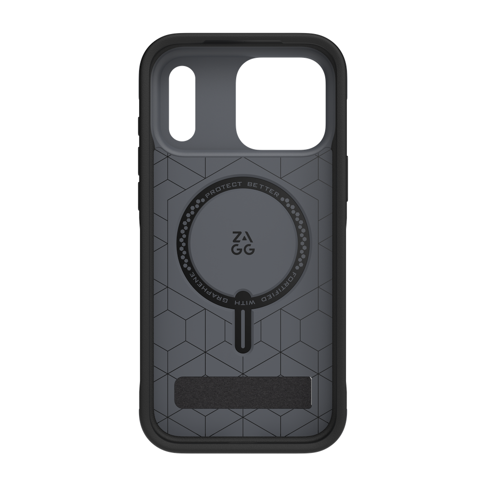 ZAGG Sedona Snap KickStand Case iPhone 17 Pro Max Charcoal