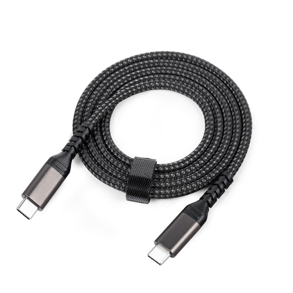iZsync C to C Cable Nylon Braided 240W 40Gbps - Brown