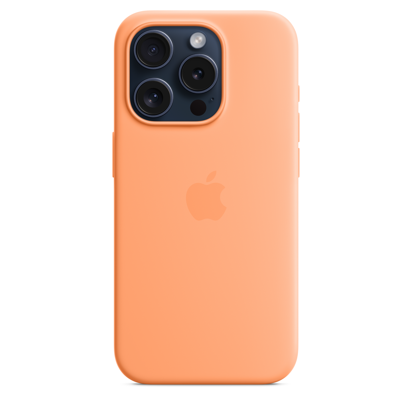 Apple iPhone 15 Pro Silicone Case with MagSafe Orange Sorbet