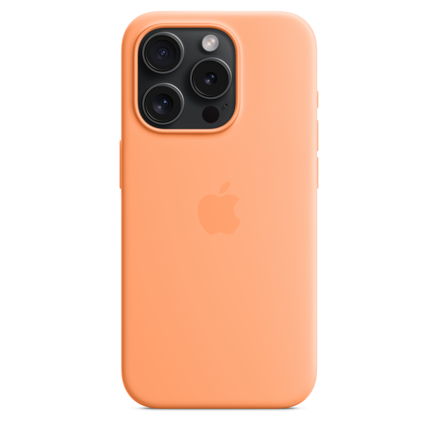 Apple iPhone 15 Pro Silicone Case with MagSafe Orange Sorbet
