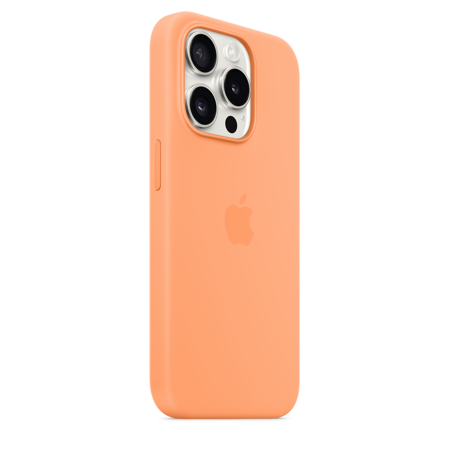 Apple iPhone 15 Pro Silicone Case with MagSafe Orange Sorbet