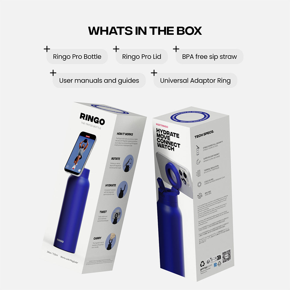 Ringo Pro 24oz Magsafe Bottle - Blue