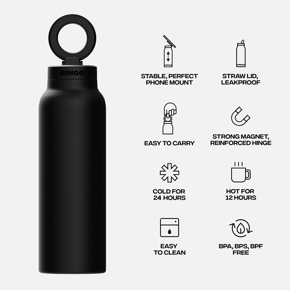 Ringo Pro 24oz Magsafe Bottle - Black
