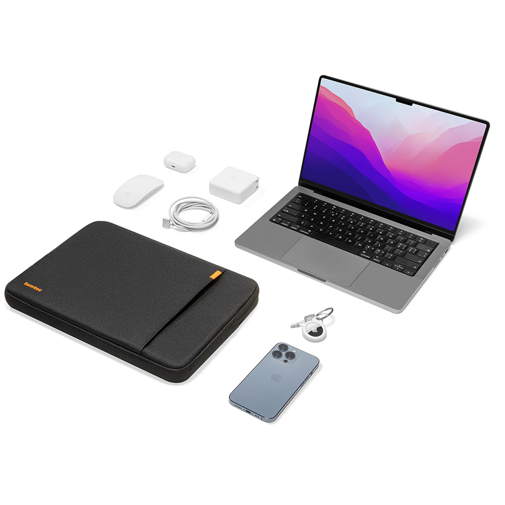 tomtoc Defender A13 Laptop Sleeve Kit - Black
